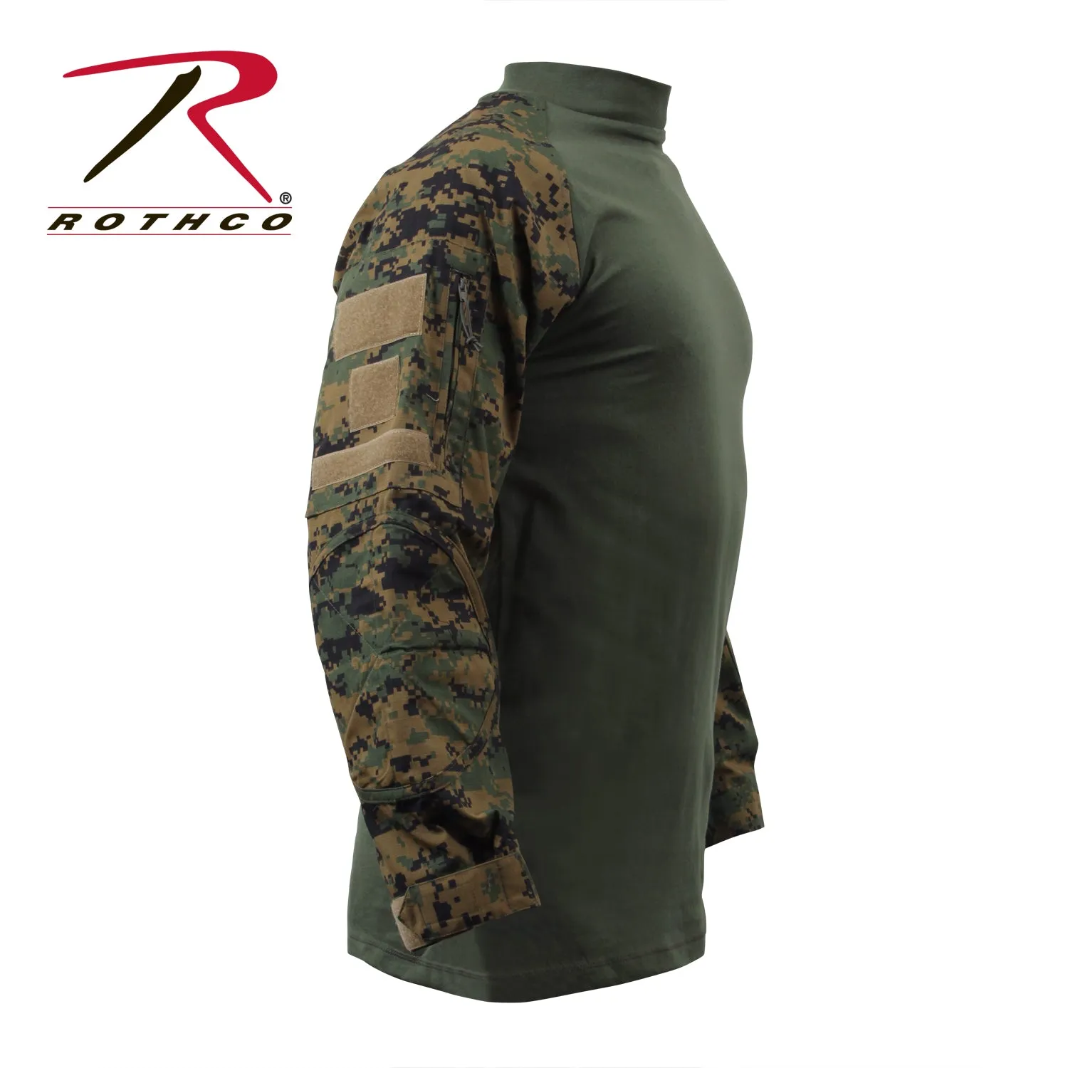 Rothco Military NYCO FR Fire Retardant Combat Shirt - Woodland Digi