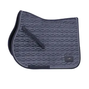 Schockemohle Velvet Balance Jump Saddle Pad Slate Grey