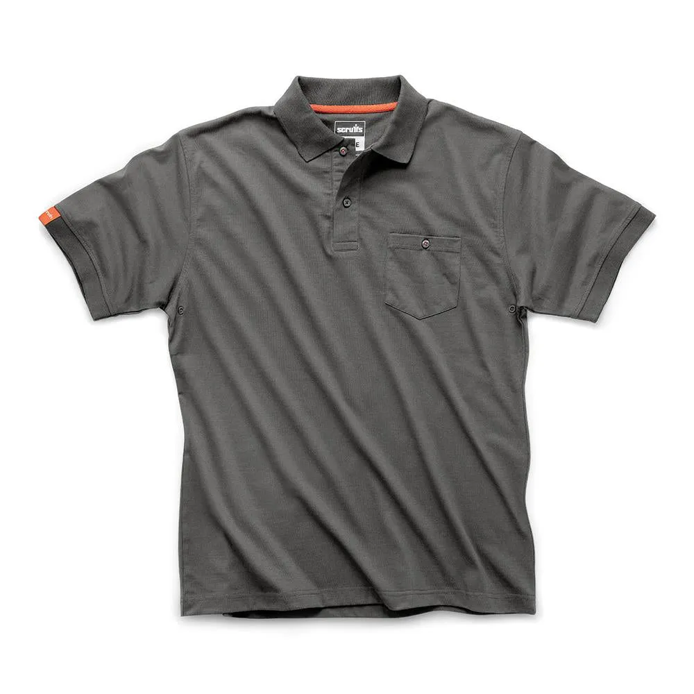 Scruffs Eco Worker Polo Shirt Graphite - Choose Size