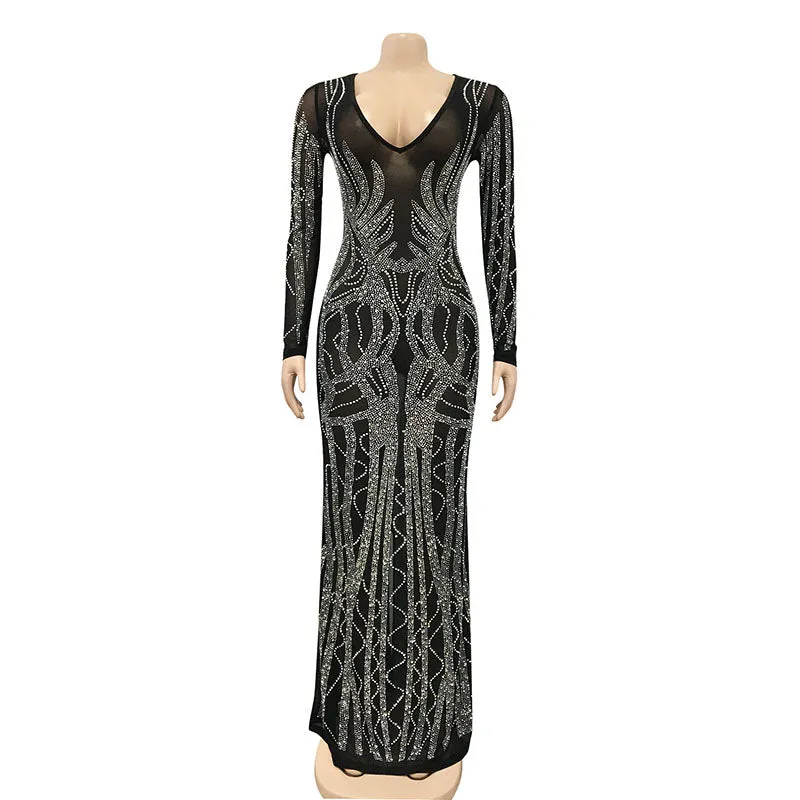 Sequin Maxi Dress