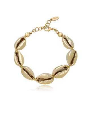 Seven Seas 18k Gold Plated Shell Bracelet