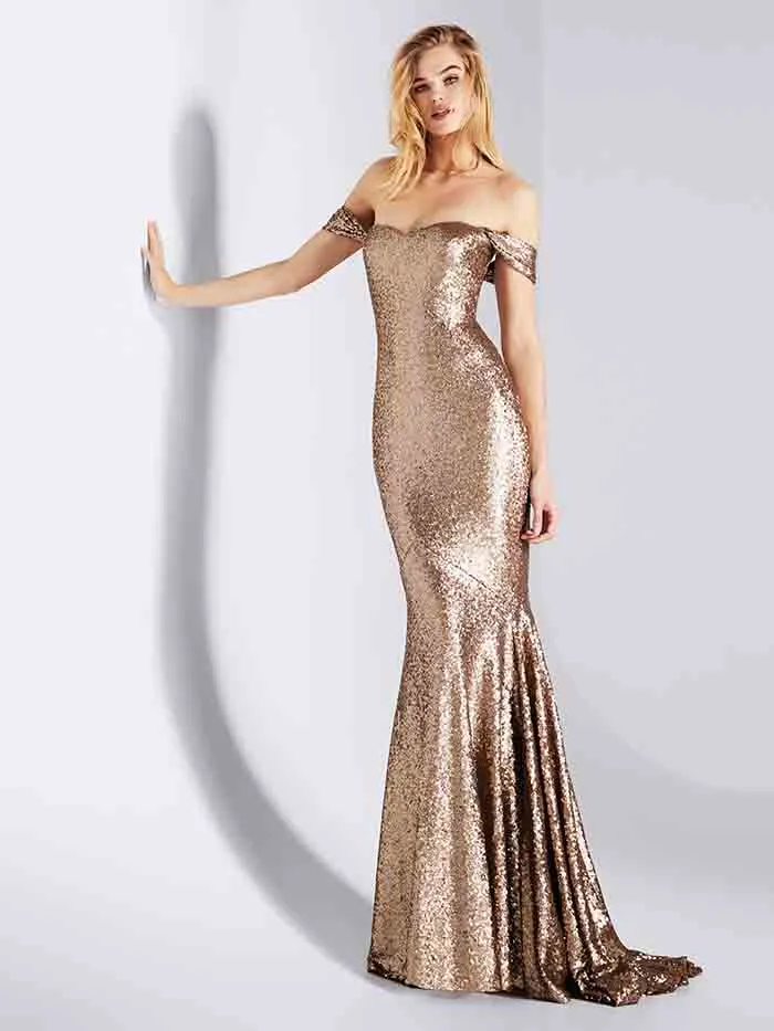 Sexy Mermaid Evening Dresses Sequined Cap Sleeves Formal Dress