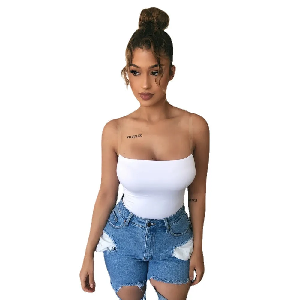 Sexy Slim-Fit Transparent Small Sling