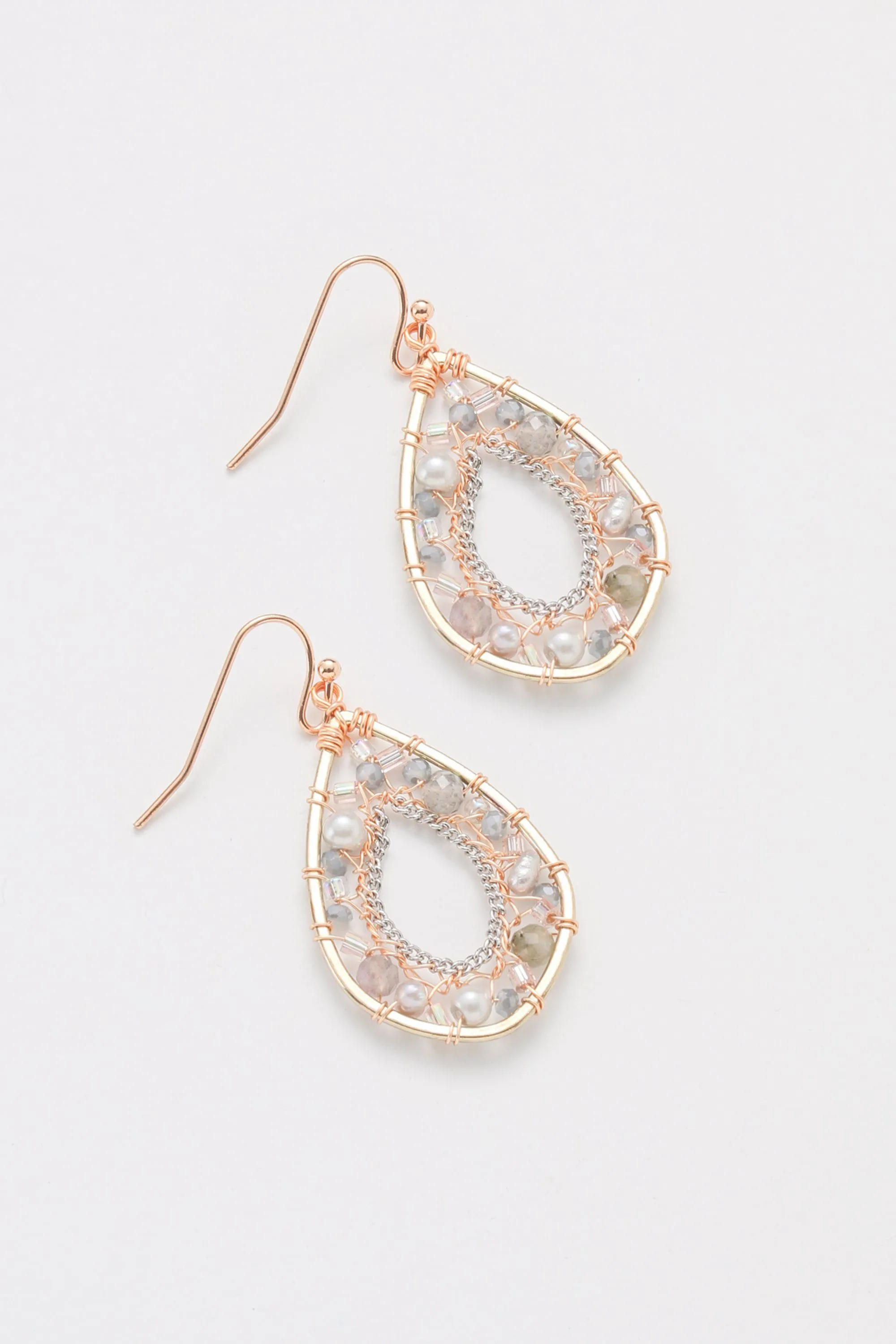 Silver Pearl Mix Earrings