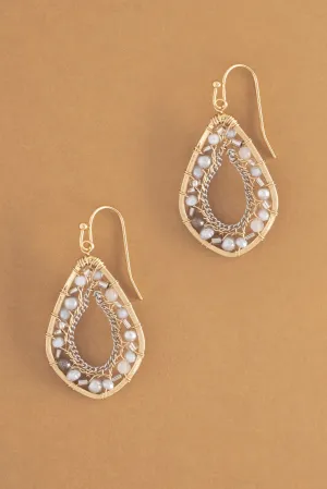 Silver Pearl Mix Earrings