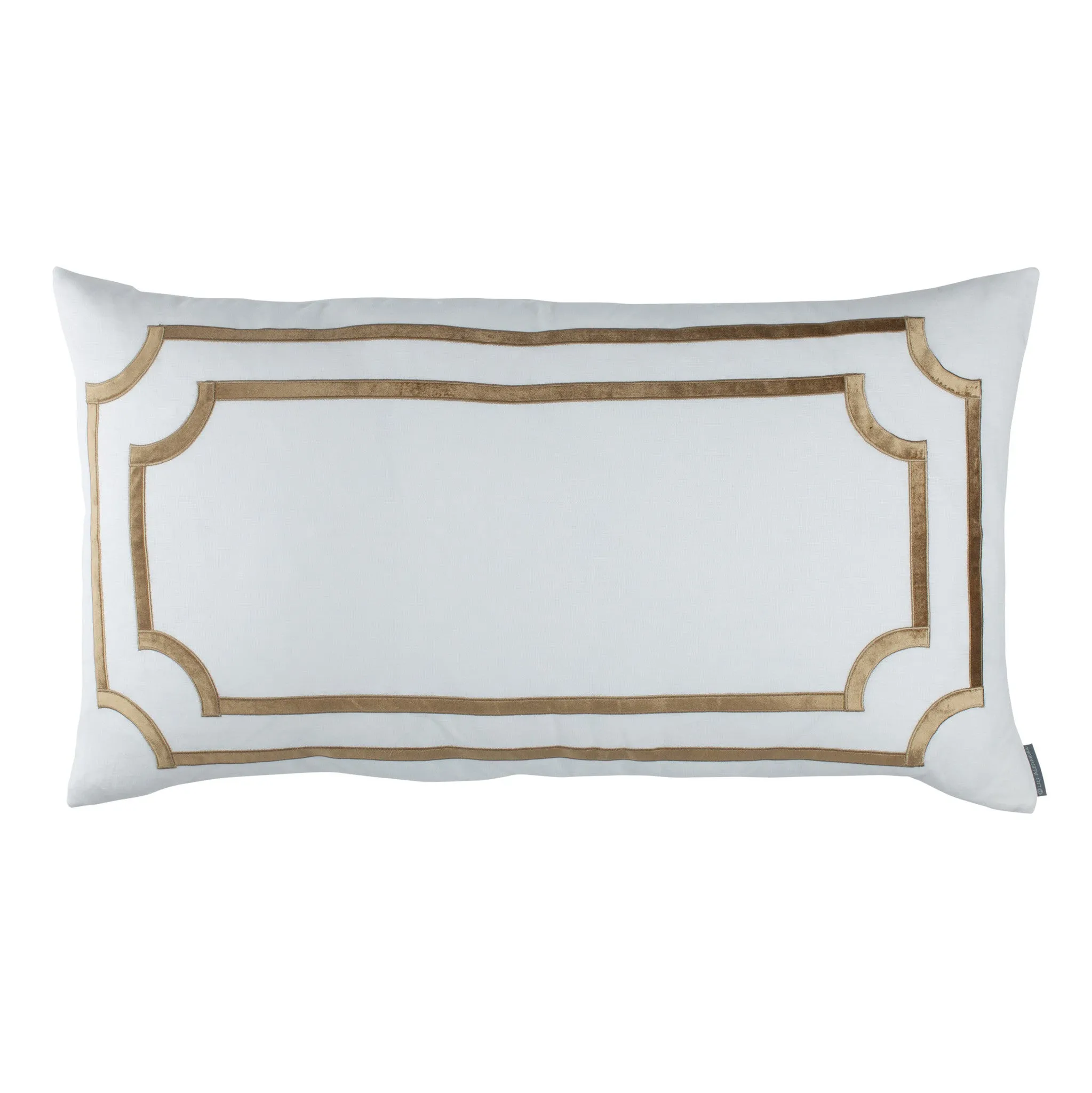 SoHo King Pillow with Straw Velvet Trim