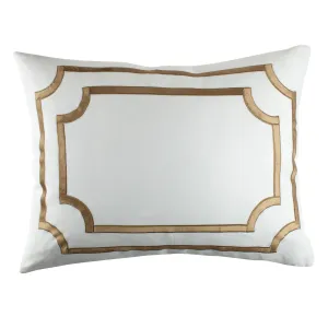SoHo Standard Pillow with Straw Velvet Trim