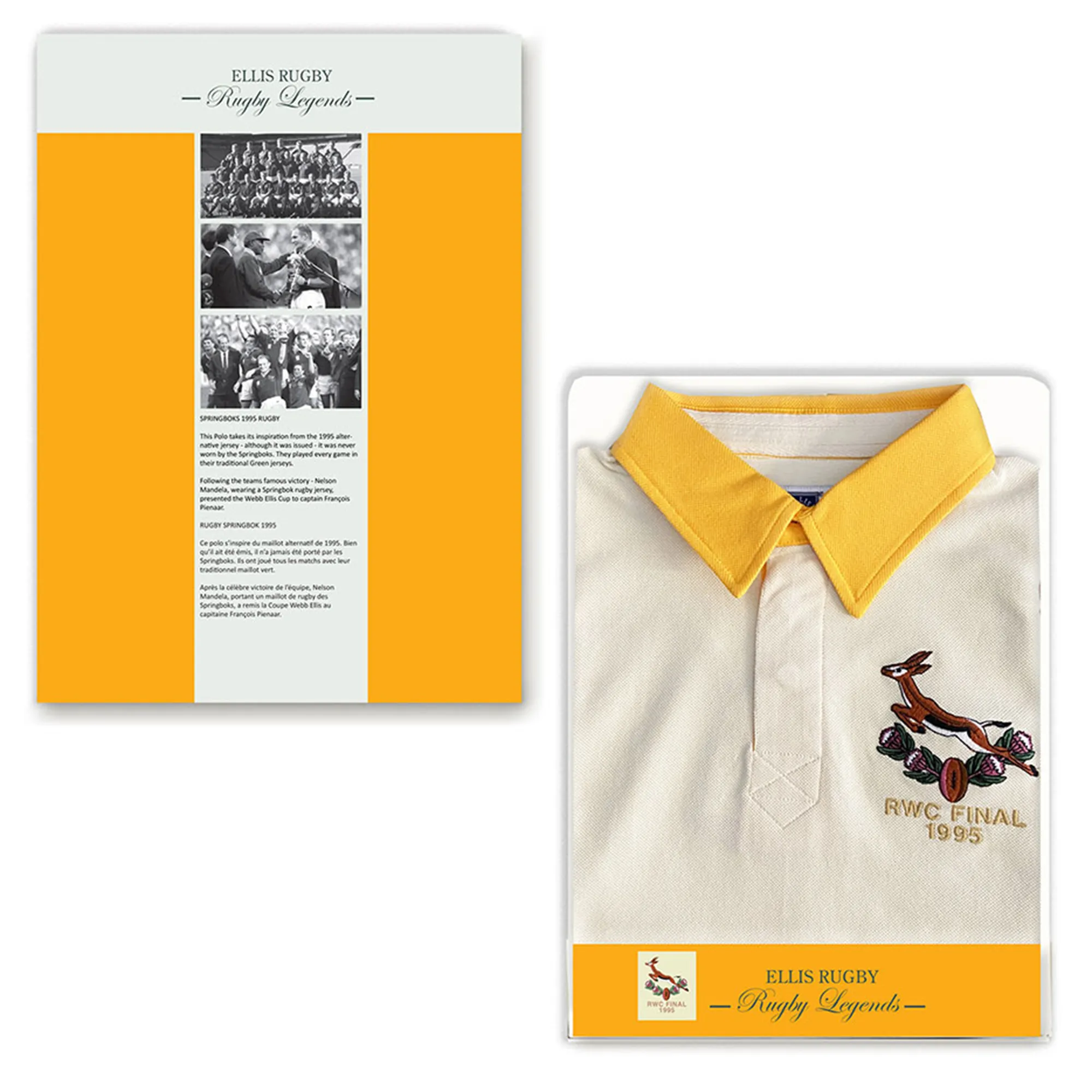 Springboks 1995 Vintage Polo by Ellis Rugby