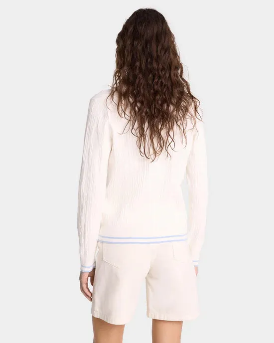 SRC Cableknit Polo - Off White