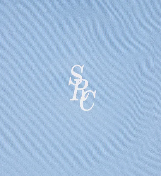 SRC Sports Polo Vest Sky Blue/White