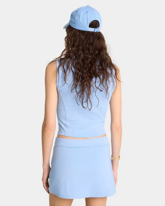 SRC Sports Polo Vest Sky Blue/White