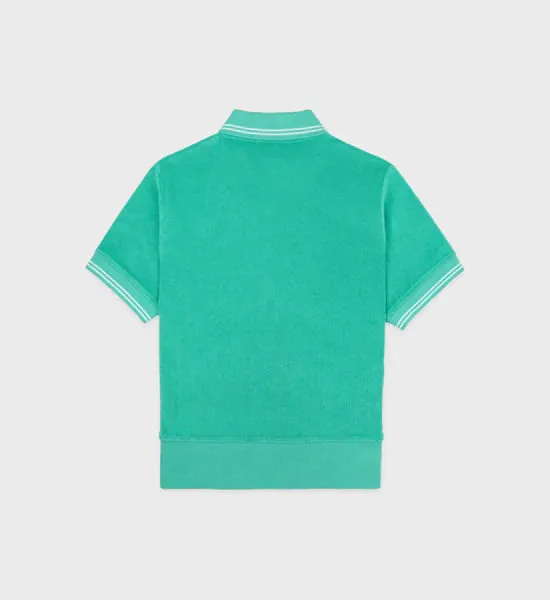 SRC Terry Polo Caribbean/White