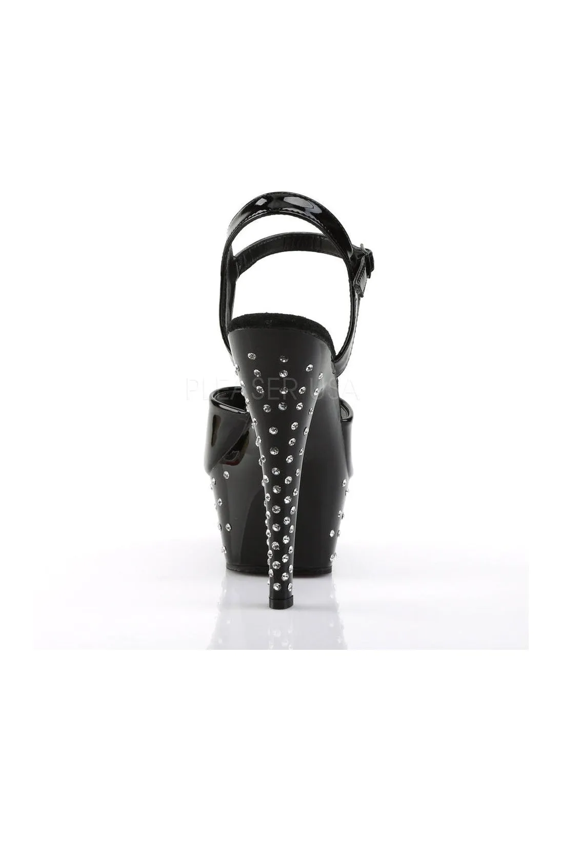STARDUST-609 Platform Sandal  | Black Patent