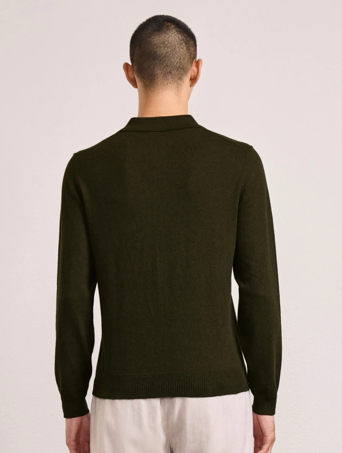 TEO COTTON-CASHMERE POLO