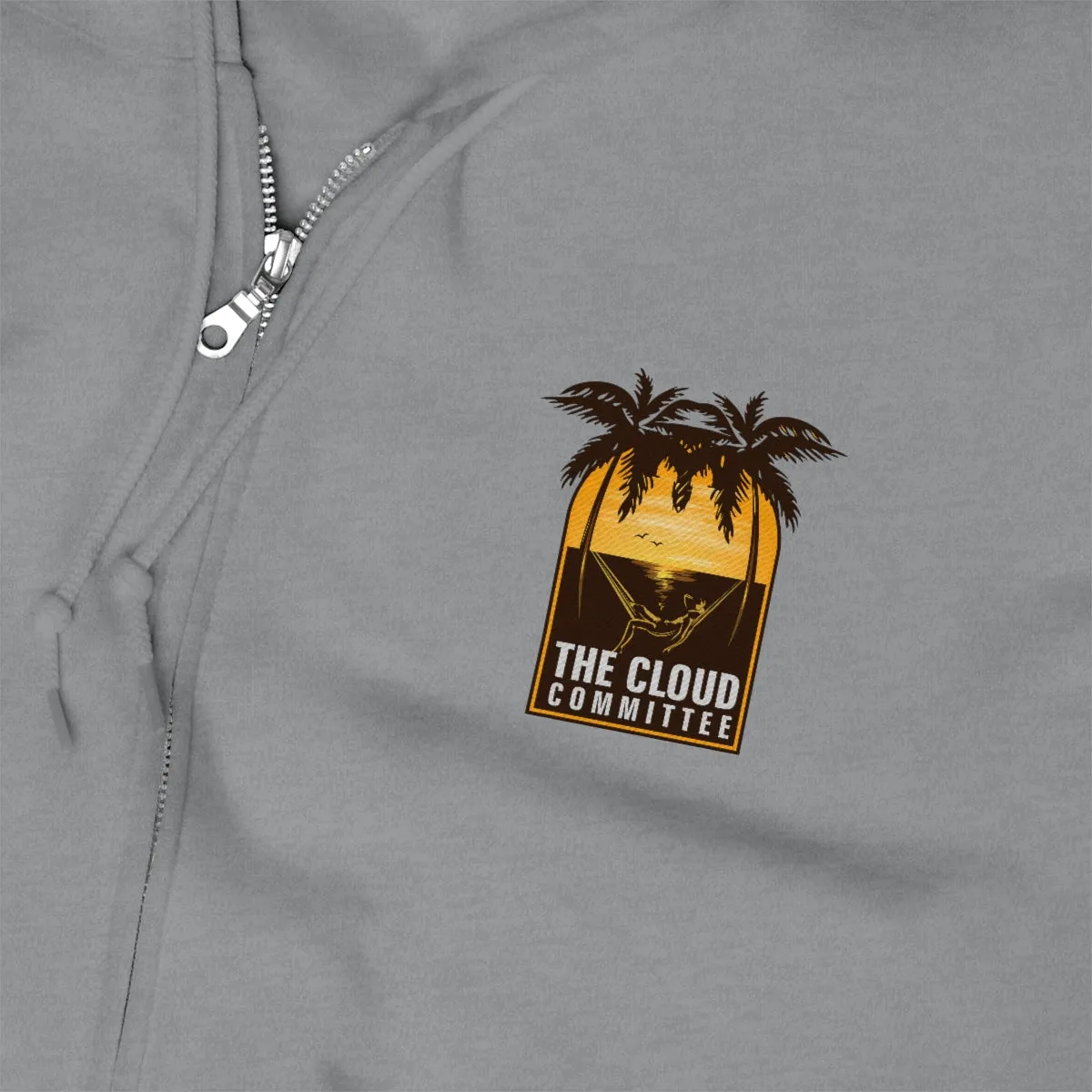The Cloud Committee - Embroidered Zip Up Hoodie