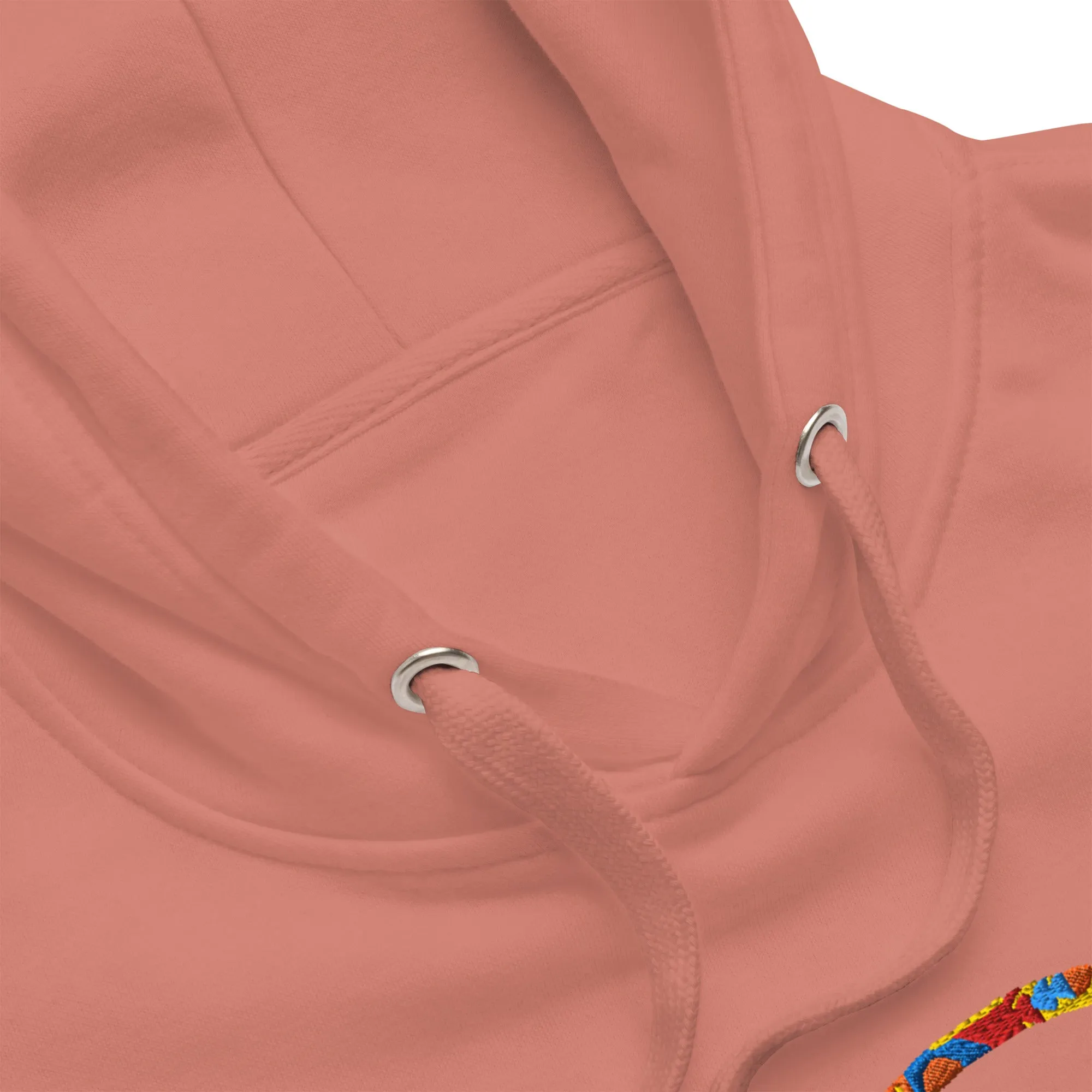 Thespian Heart Logo - Colorful Embroidered Premium Unisex Hoodie