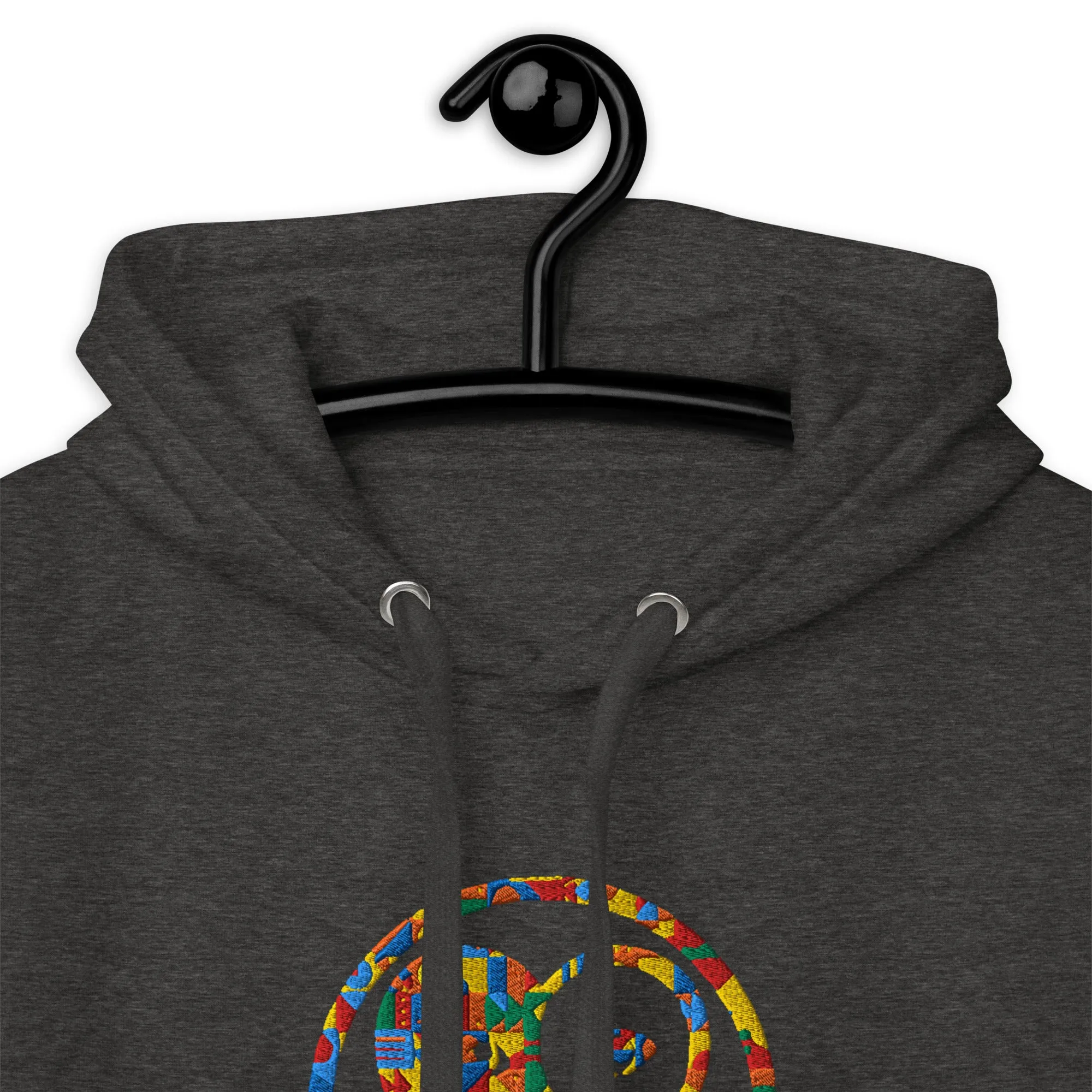 Thespian Heart Logo - Colorful Embroidered Premium Unisex Hoodie