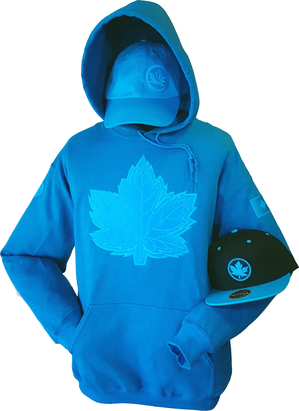 Tonal Canada Hoodie Mighty Maple Bright Blue