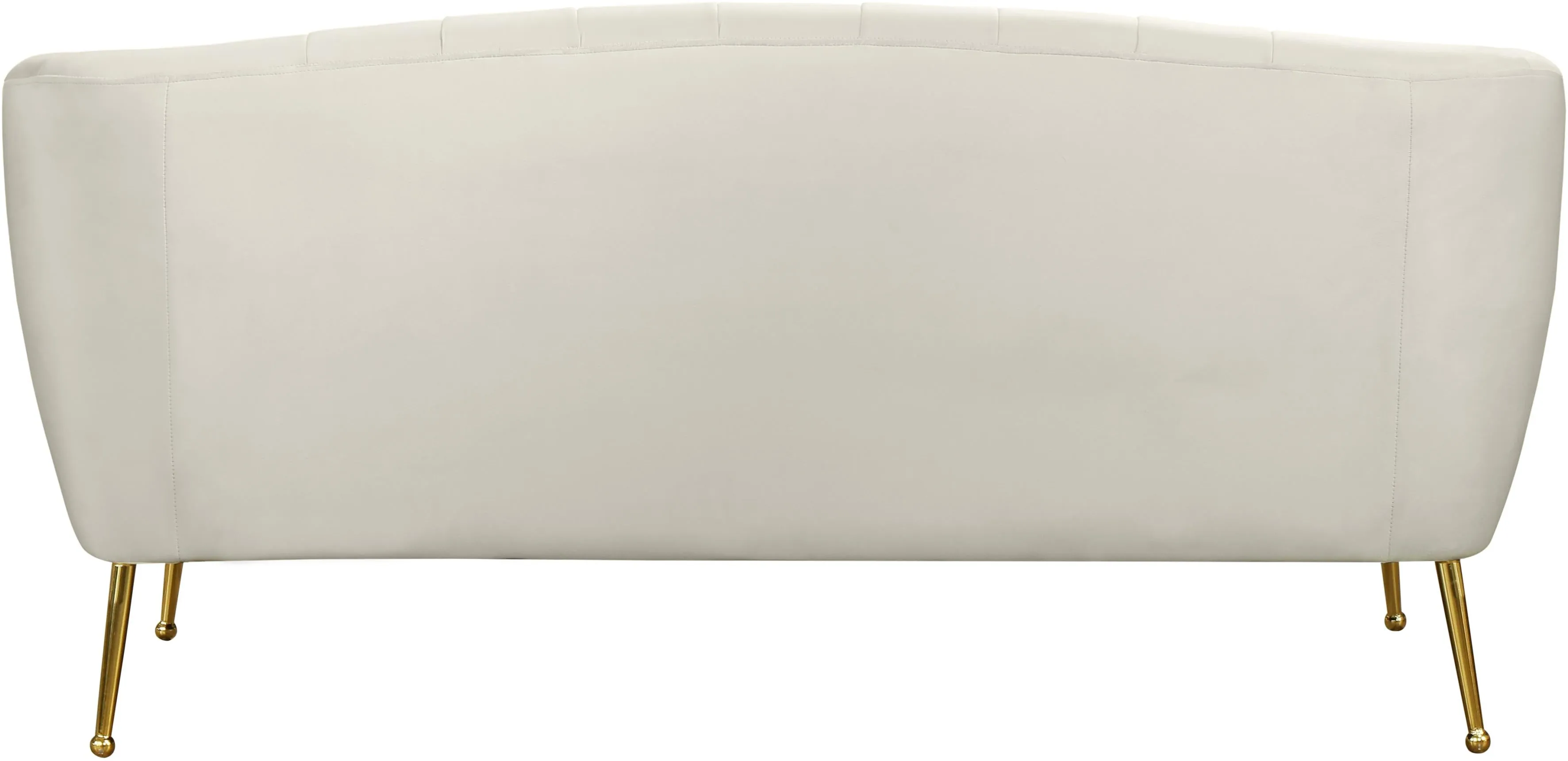 Tori Cream Velvet Loveseat