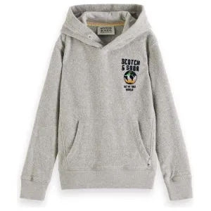 Towelling Hoodie - Grey Melange