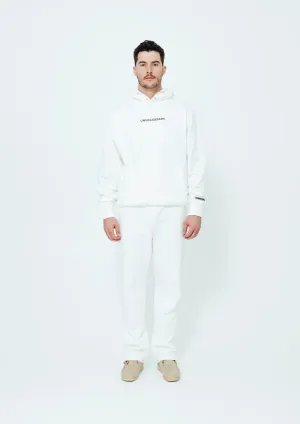 UNNECESSARY Logo Hoodie Bone White
