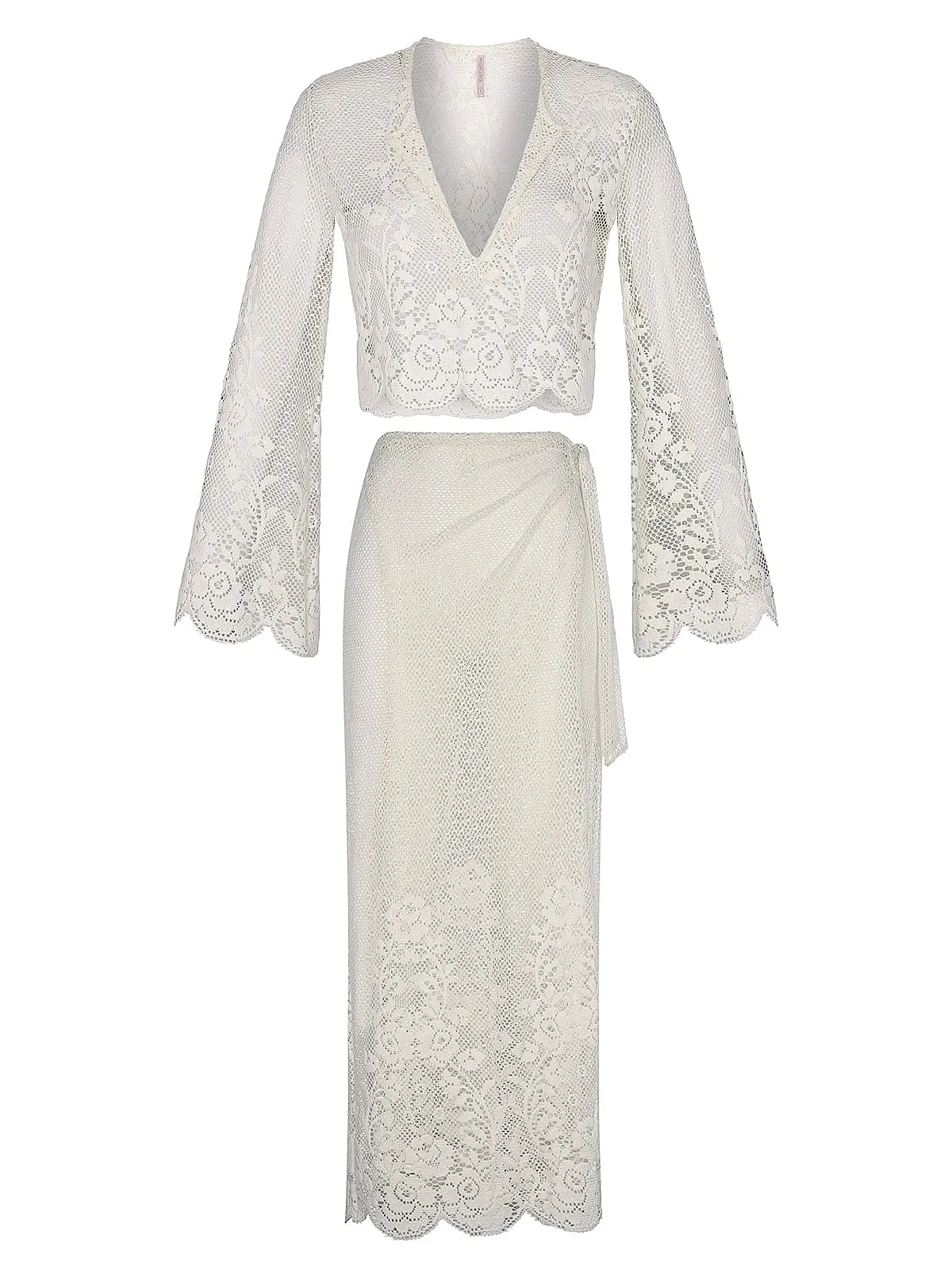 Vanilla 405 Blouse-Vanilla 514 Midi Wrap Skirt