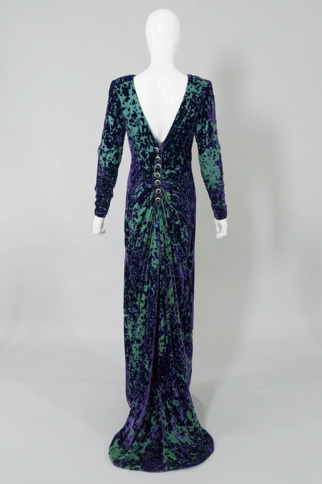 Velvet Burnout Gown