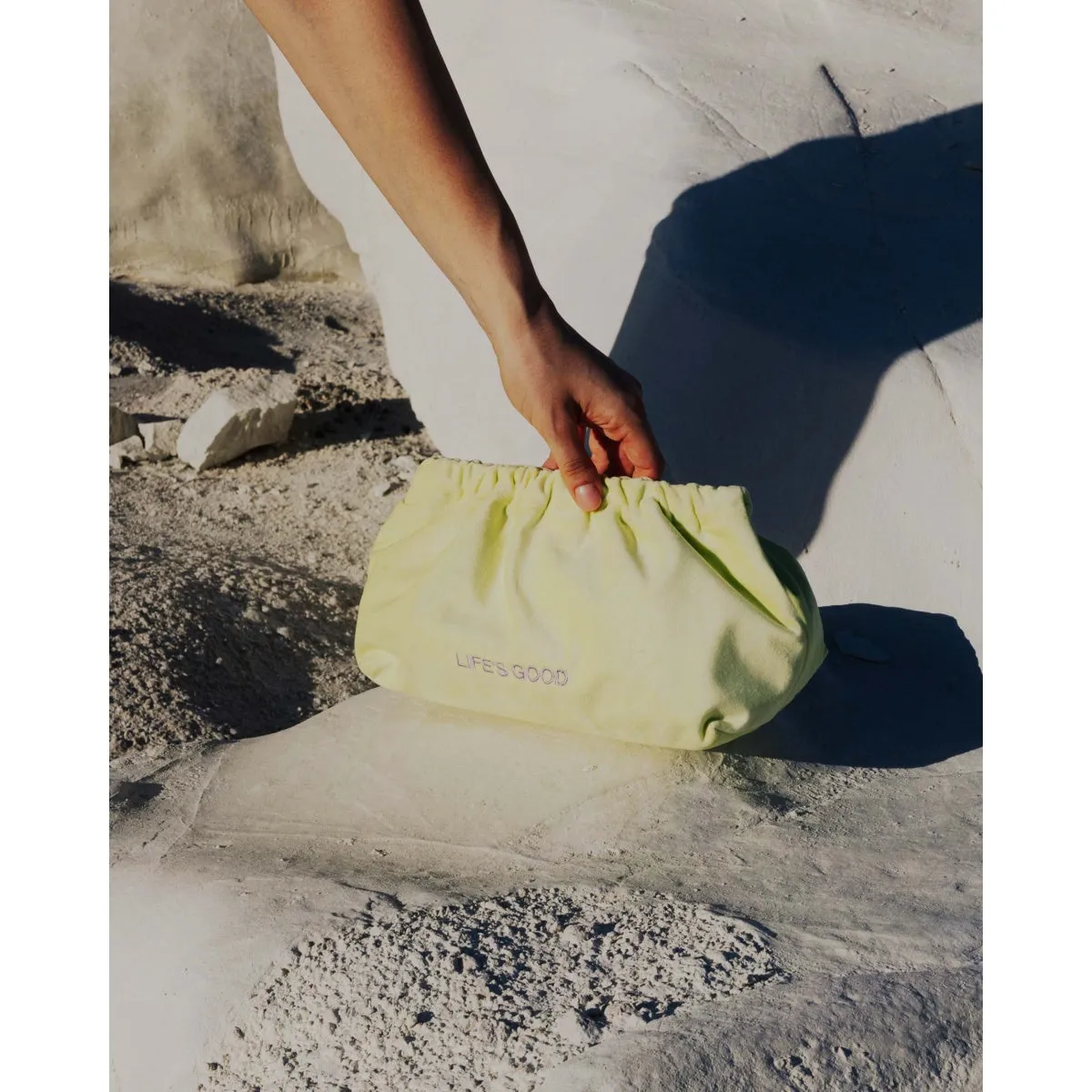 VELVET CLUTCH BAG LOVE SAVES THE DAY