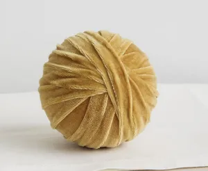 Velvet Decorative Sphere Gold Small