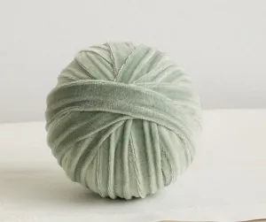 Velvet Decorative Sphere Sage Large