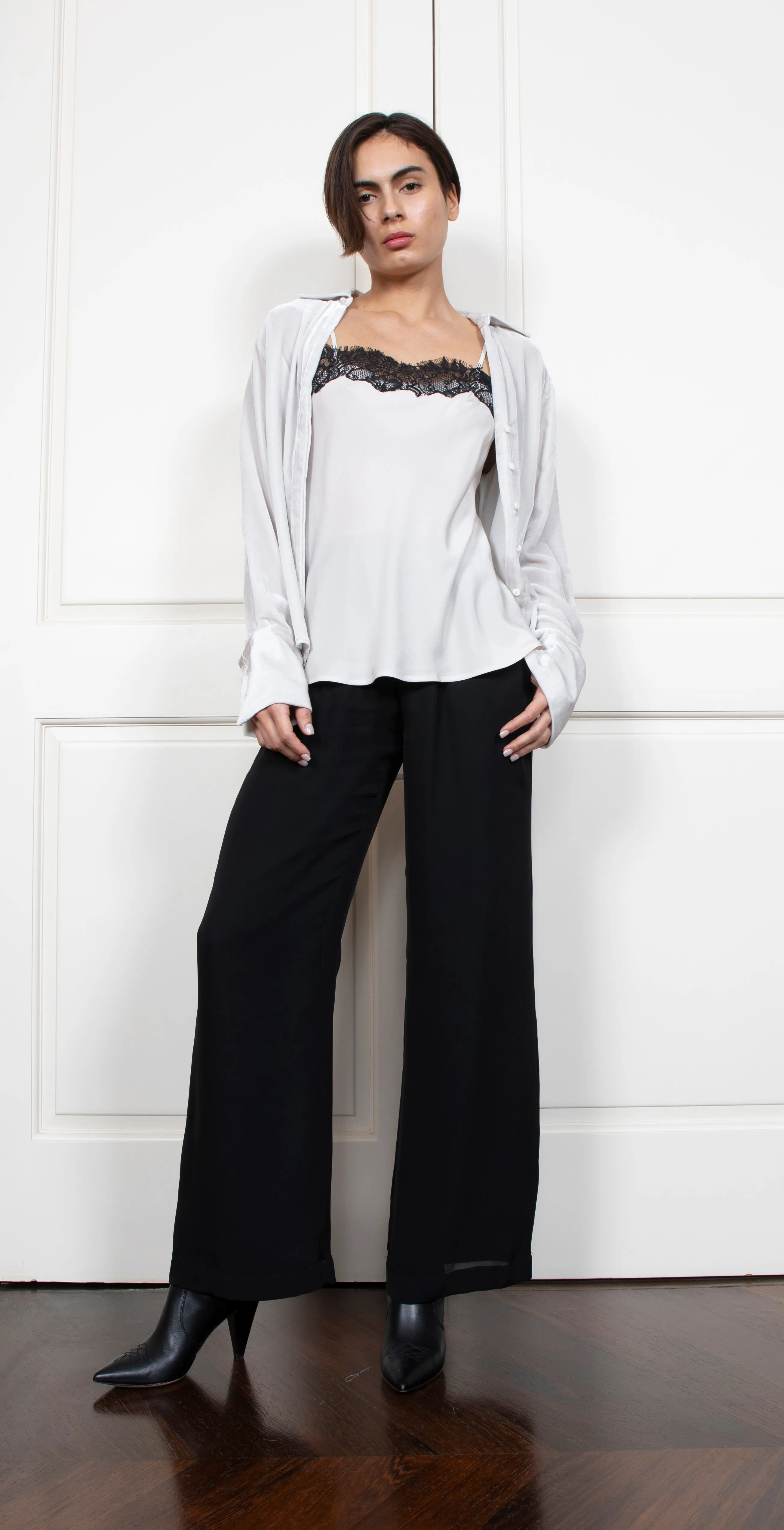 Velvet Runway Shirt Antique White