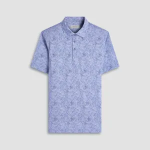Victor Leaf Print OoohCotton Polo Shirt