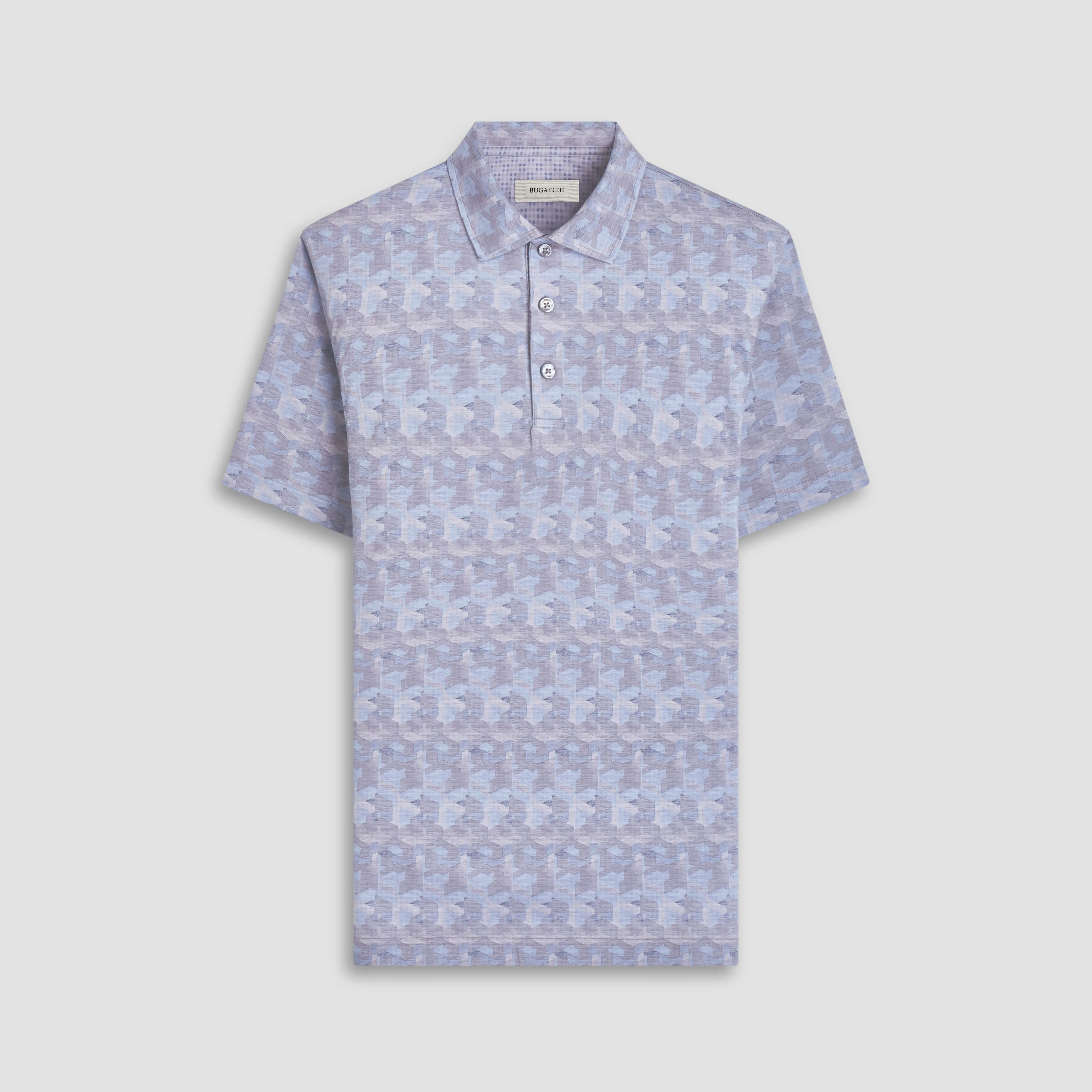 Vincent Double-Sided Abstract & Check OoohCotton Polo Shirt