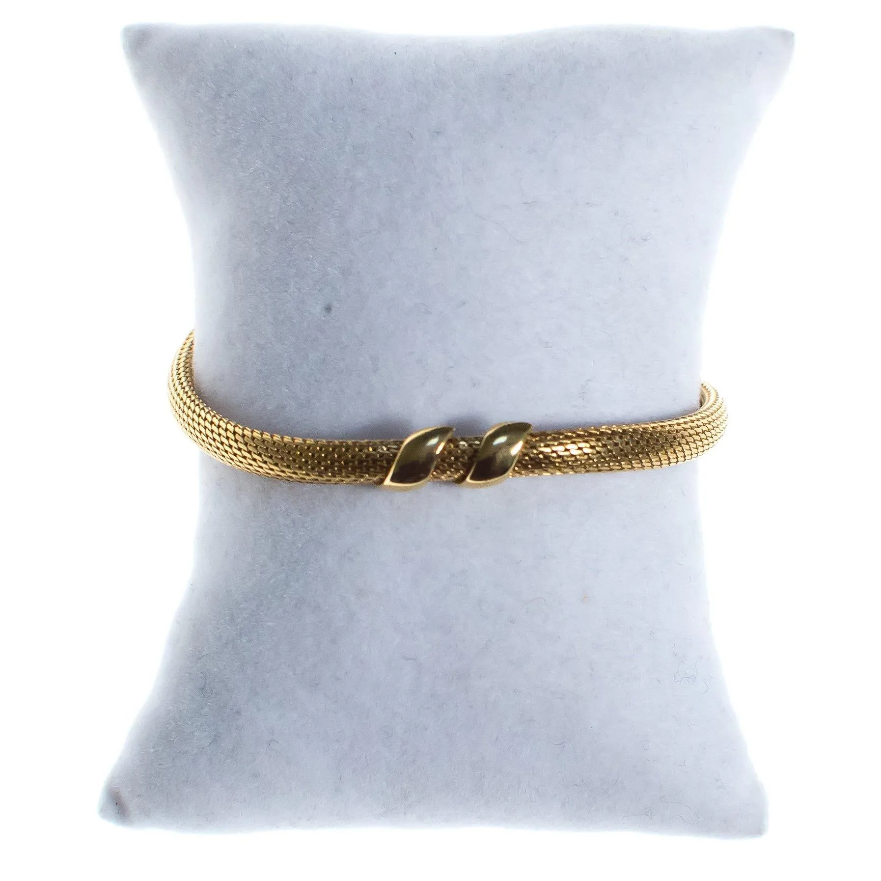 Vintage Christian Dior Bracelet, Gold Tone, Spring Ring Clasp