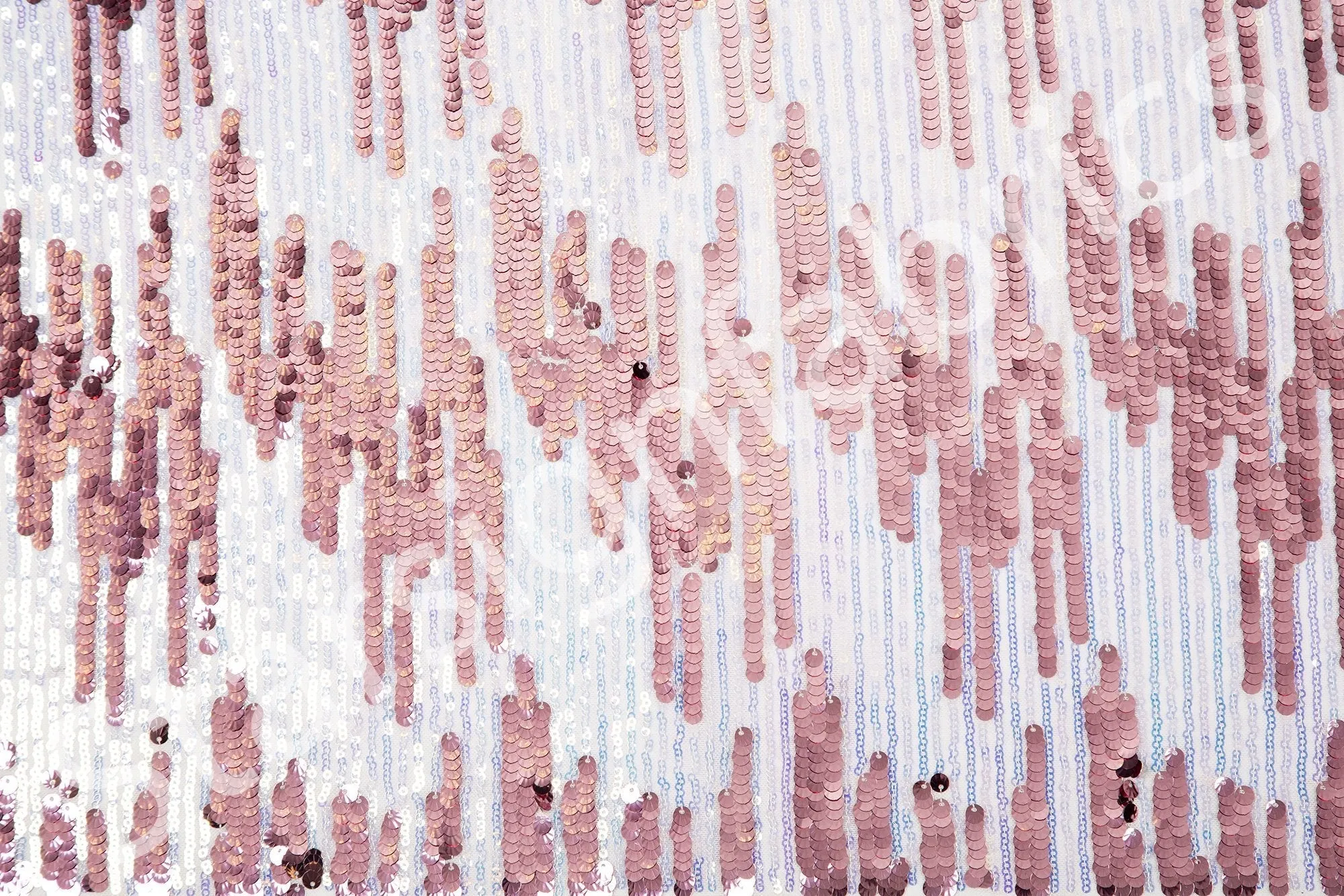 Waterfall Design Colorful Mermaid Sequin Embroidery Fabric