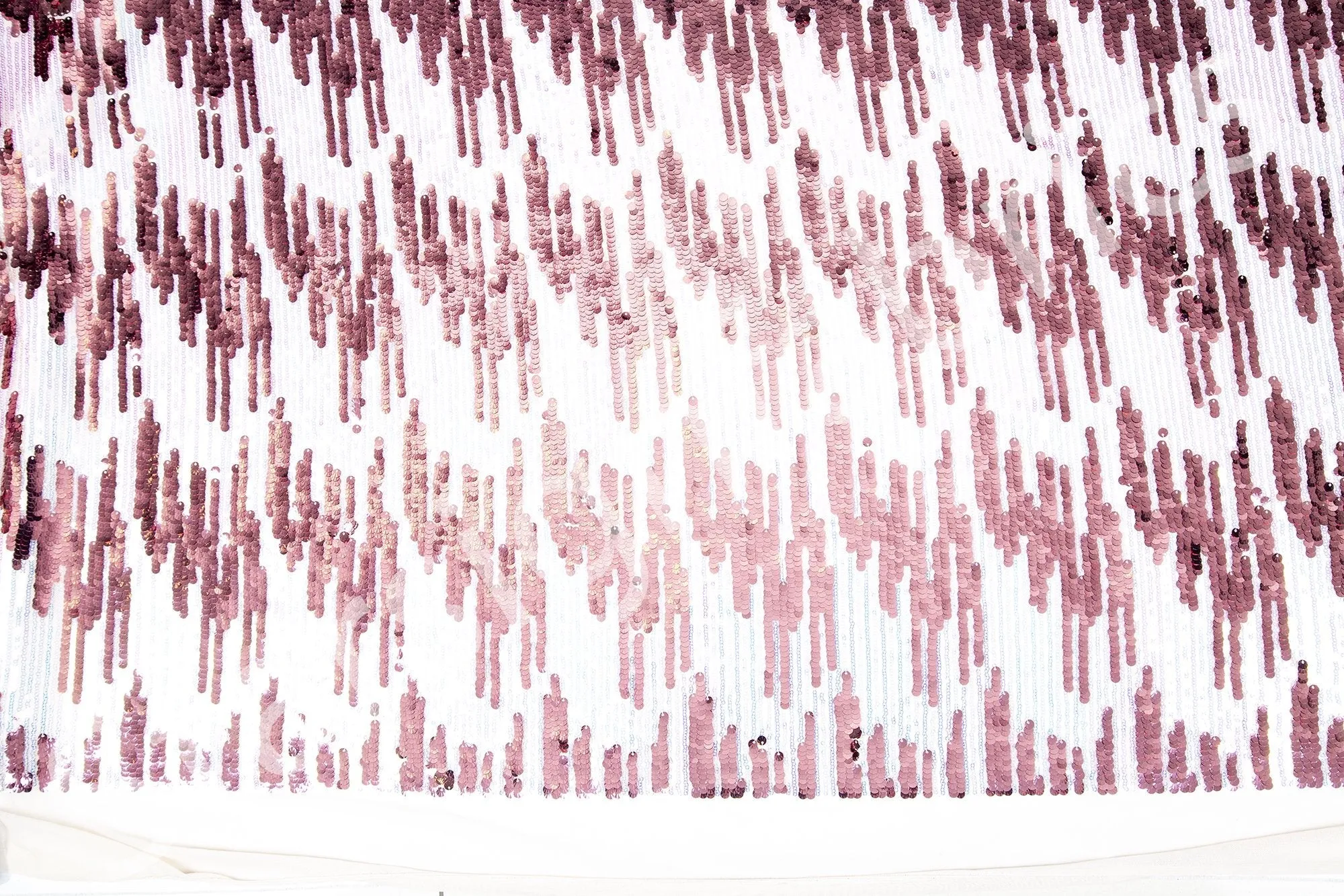 Waterfall Design Colorful Mermaid Sequin Embroidery Fabric
