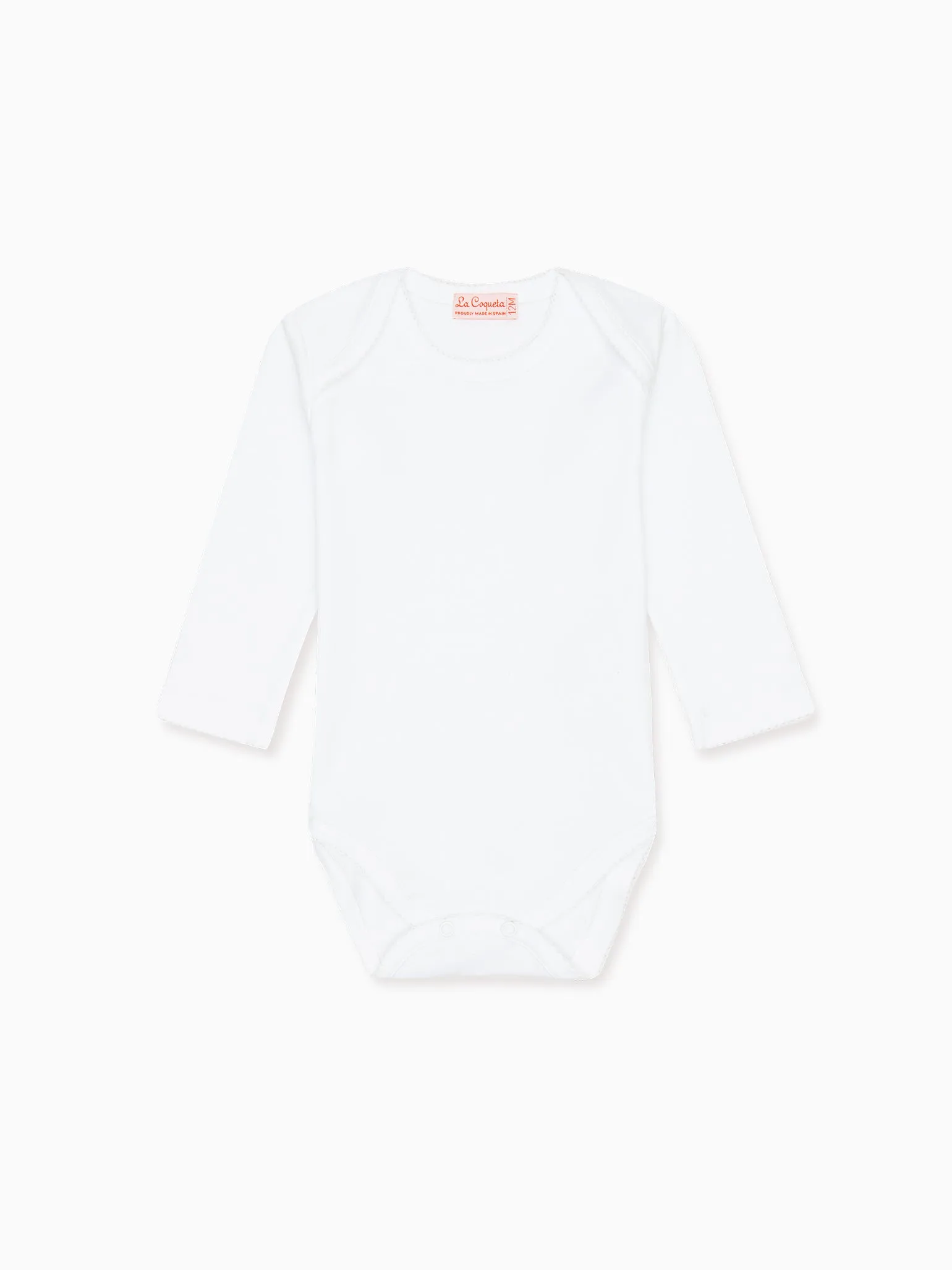White Bimbo Jersey Baby Body Vest