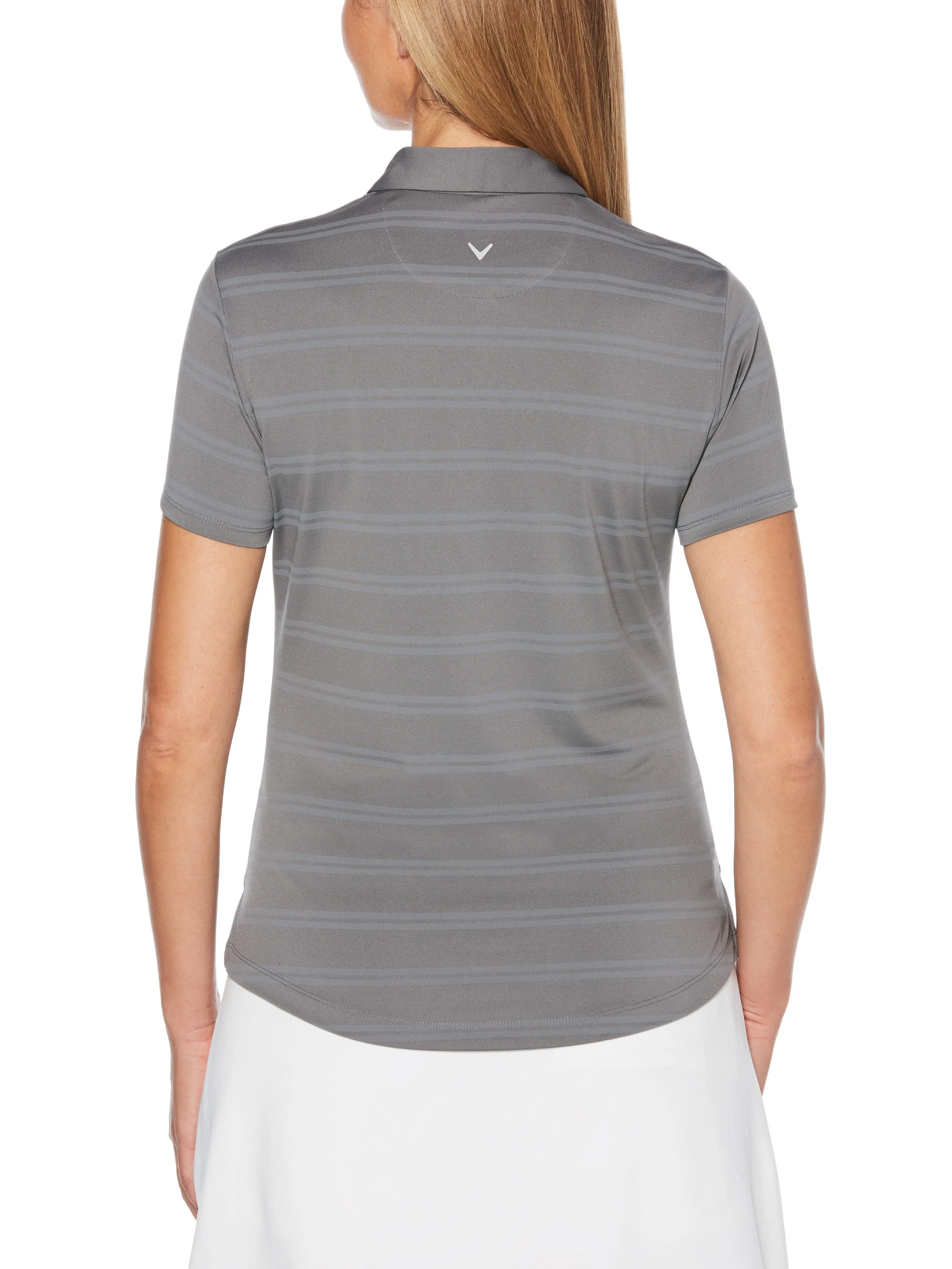 Womens Cooling Horizontal Texture Polo