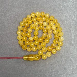 YELLOW AMBER MISBAHA 11,4mm 55,4g