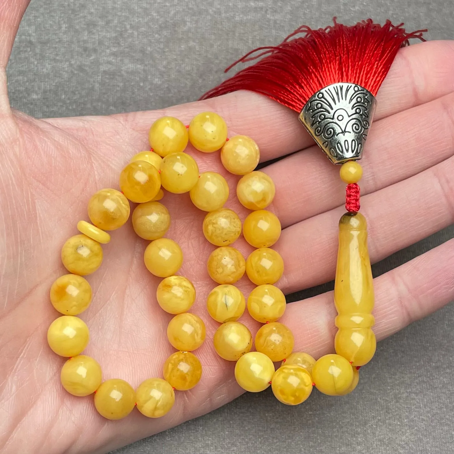 YELLOW AMBER MISBAHA 9,9mm 24,4g