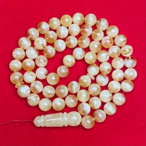 *YELLOW/WHITE AMBER MISBAHA 11,7mm 64g