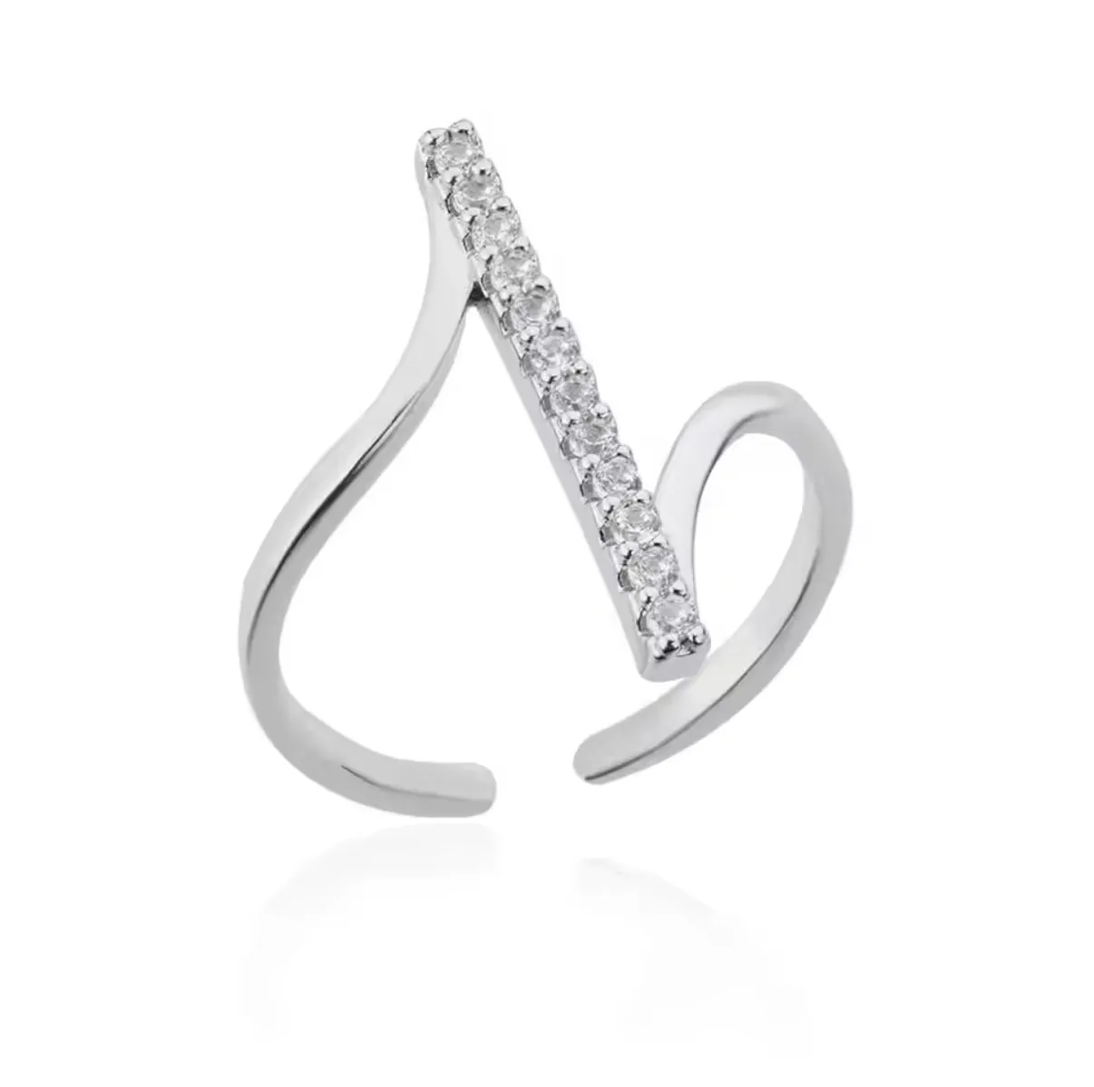 Zircon Line Ring