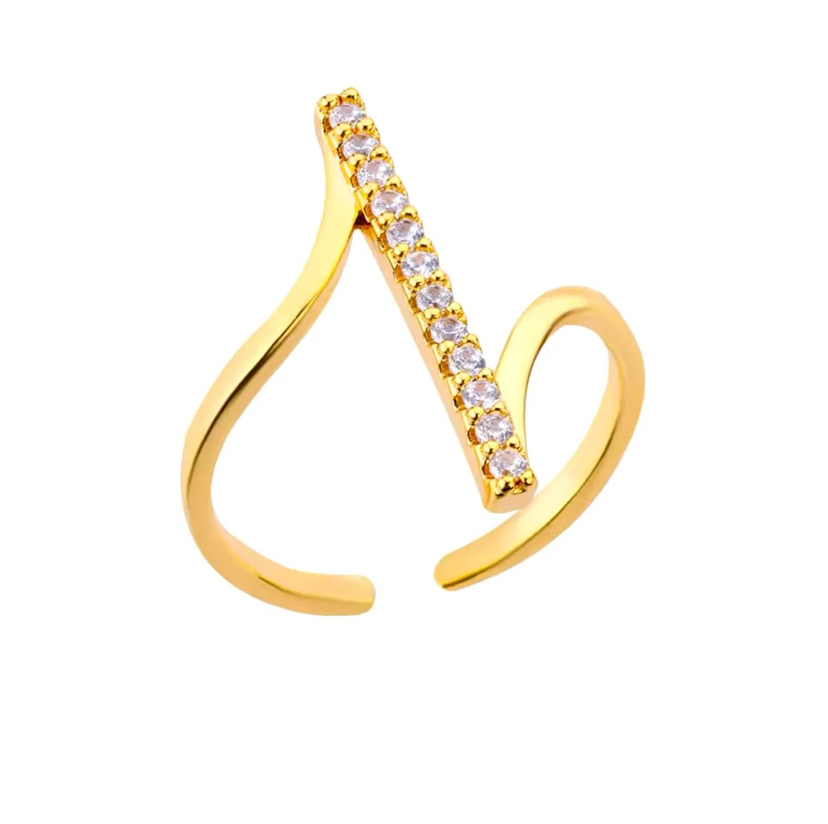Zircon Line Ring