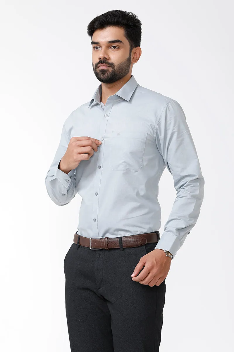 Zurich - Gray Formal Shirts for Men | Ariser