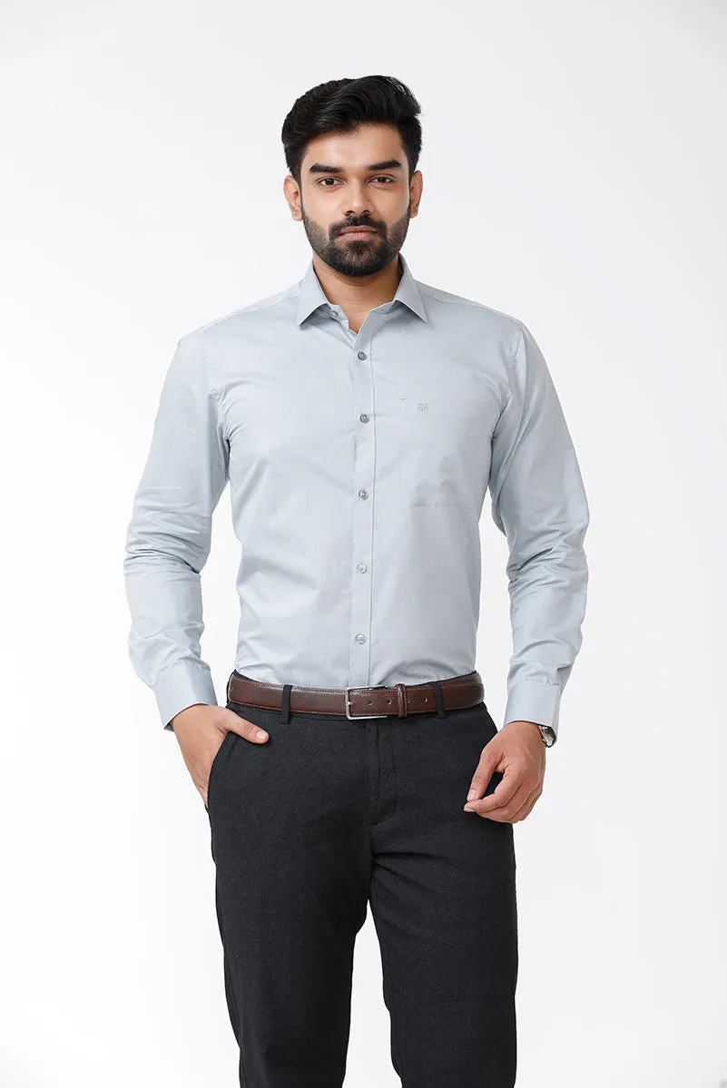 Zurich - Gray Formal Shirts for Men | Ariser