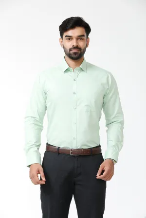 Zurich -  Pista Green  Formal Shirts for Men | Ariser